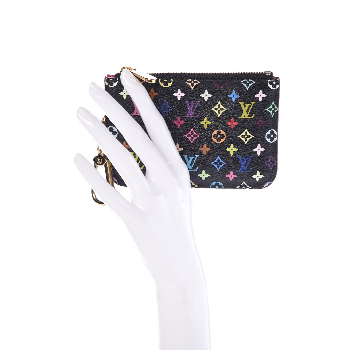 Monogram Multicolor Key Pouch Black Grenade