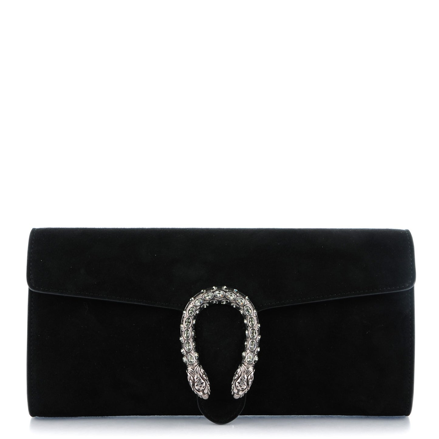 Suede Dionysus Clutch Nero Black
