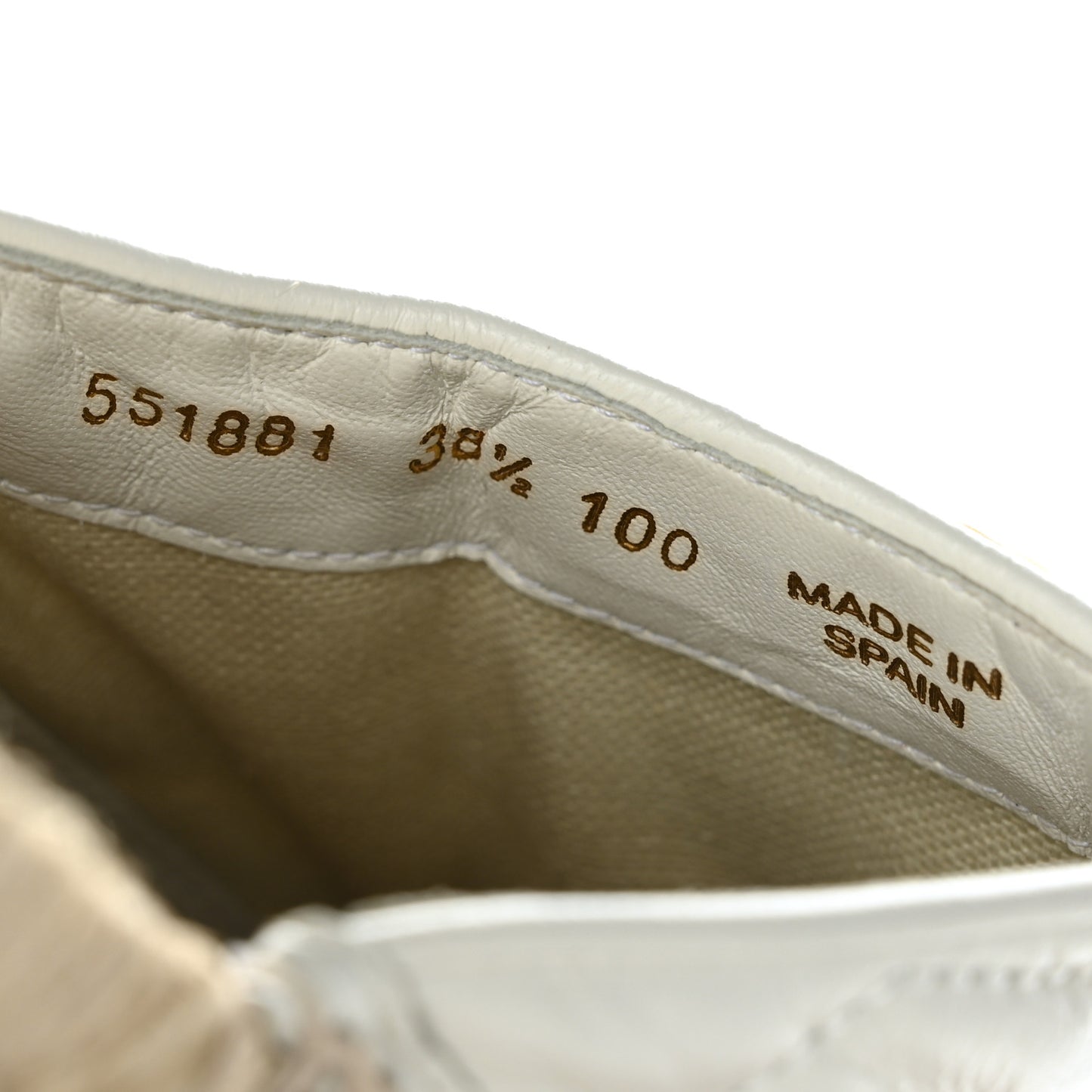 Nappa Matelasse GG Marmont Espadrille Slippers 38.5 Great White
