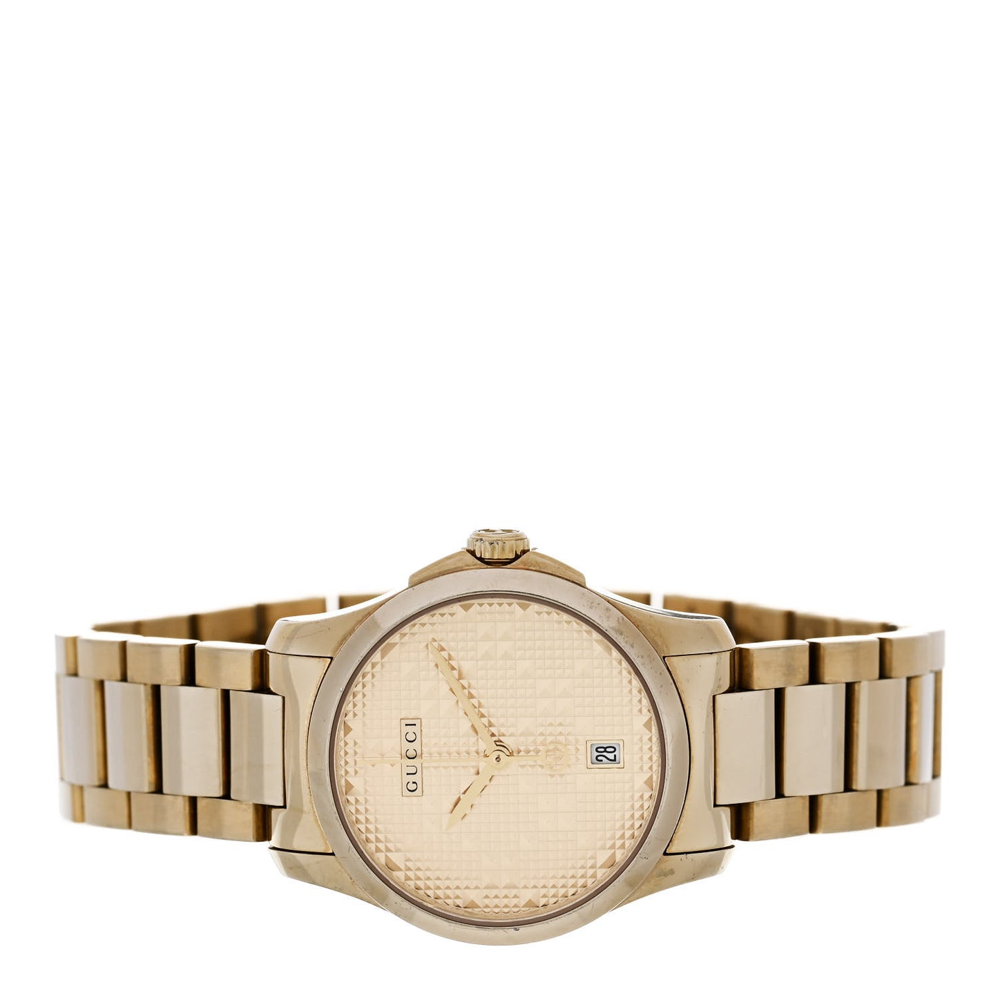 Stainless Steel 27mm G-Timeless Diamante Quartz Watch Gold