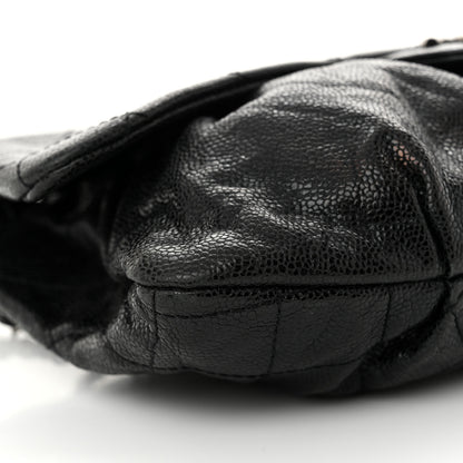 Chanel Caviar Quilted Medium Elastic Flap Black 9 of 10