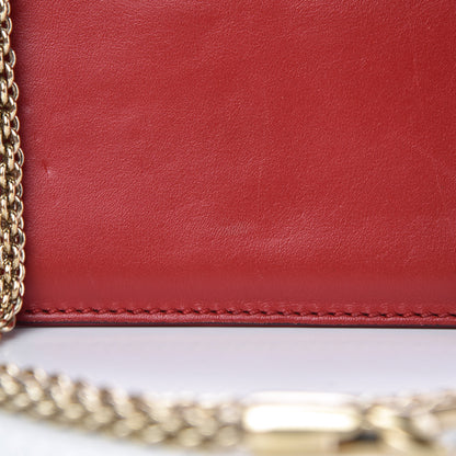 Valentino Garavani Vitello Mini Glam Lock Rockstud Flap Red 11 of 12