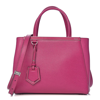 Fendi Vitello Elite Petite 2Jours Tote Magenta 1 of 12