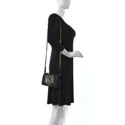 Fendi Calfskin Snakeskin F is Fendi Micro Double Baguette Black Multicolor 2 of 13