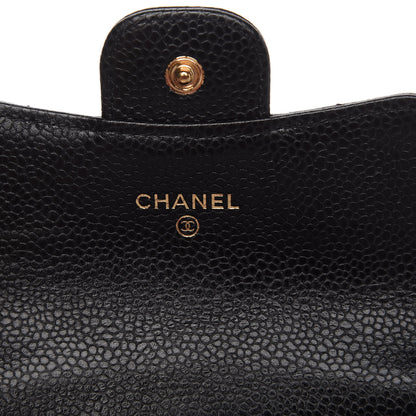 Chanel Caviar Quilted Flap Card Holder Black 6 of 9