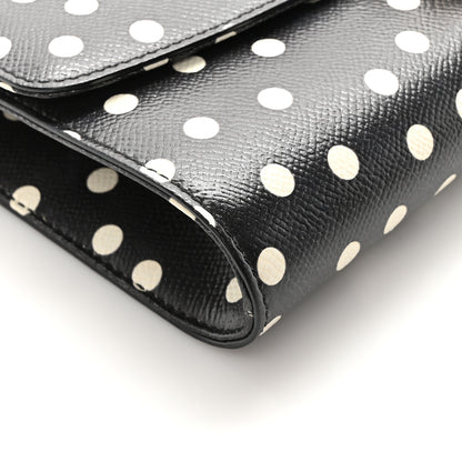 Dolce & Gabbana Dauphine Polka Dot Print Shoulder Bag Black 8 of 9