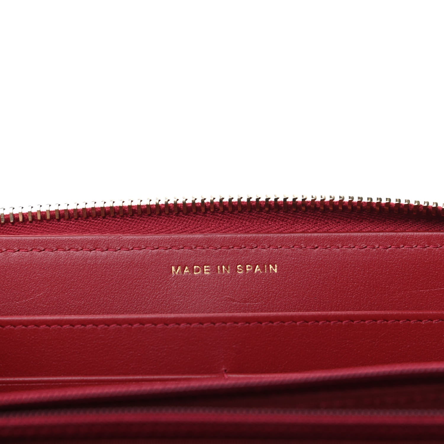 Chanel Shiny Goatskin Quilted 19 Long Zipped Around Wallet Red 7 of 12