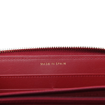 Chanel Shiny Goatskin Quilted 19 Long Zipped Around Wallet Red 7 of 12