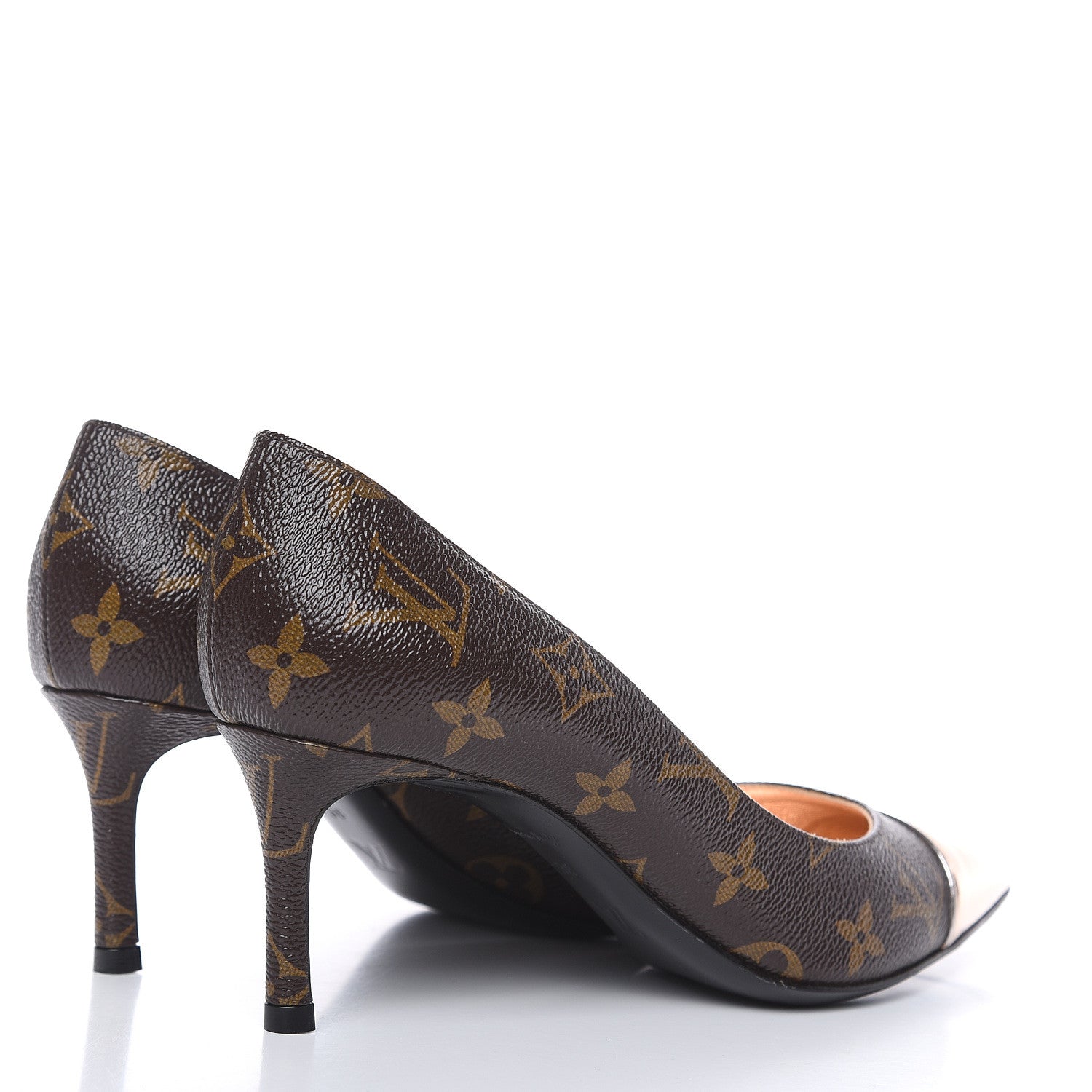 Louis Vuitton Monogram Cherie Pumps 38 Rose Gold 4 of 9