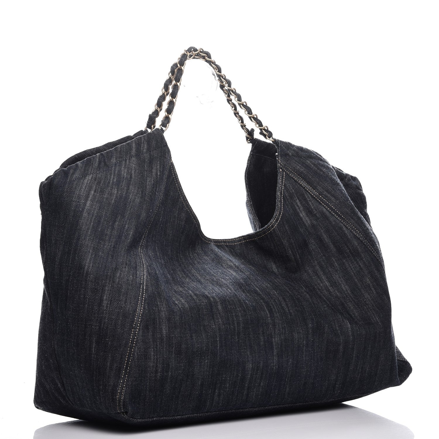 Chanel Denim XL Coco Cabas Tote Blue 3 of 11