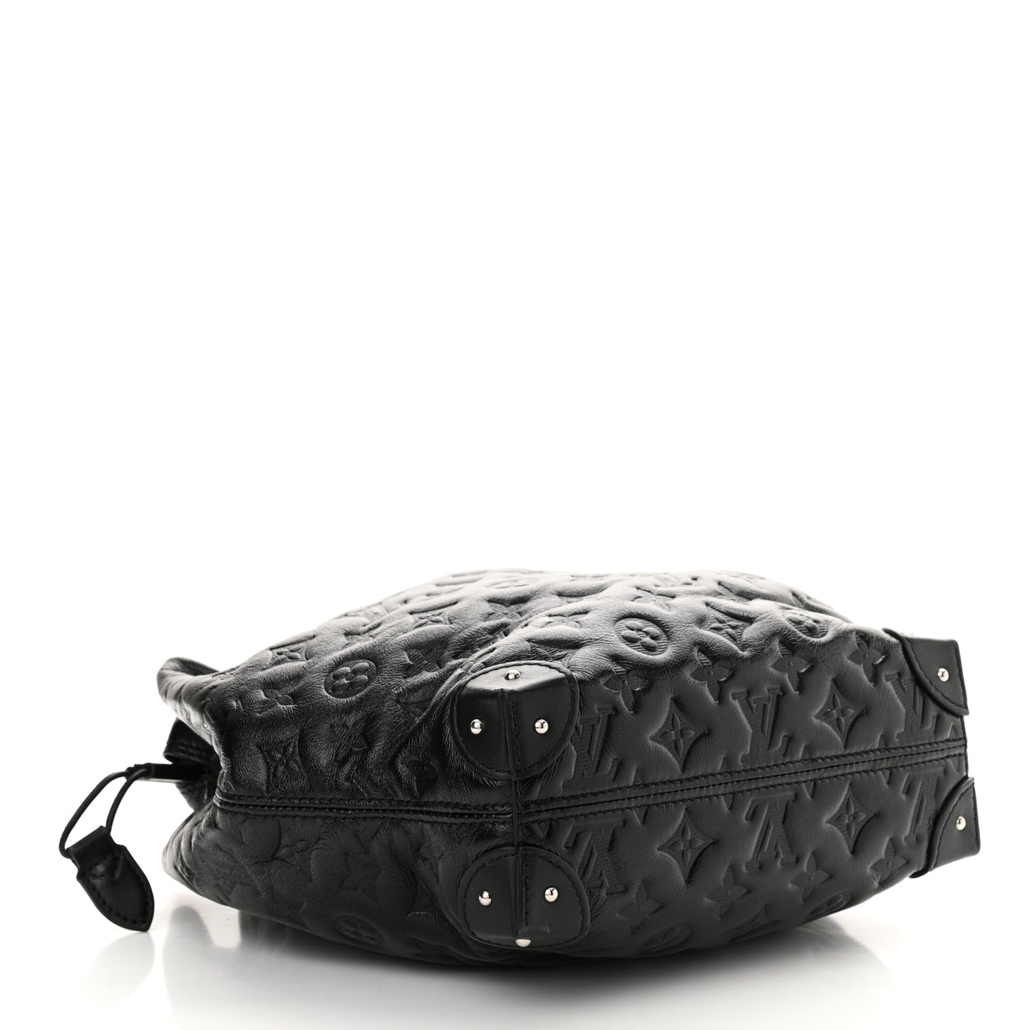 Lambskin Monogram Shadow Coussin Noe Trunk PM Black