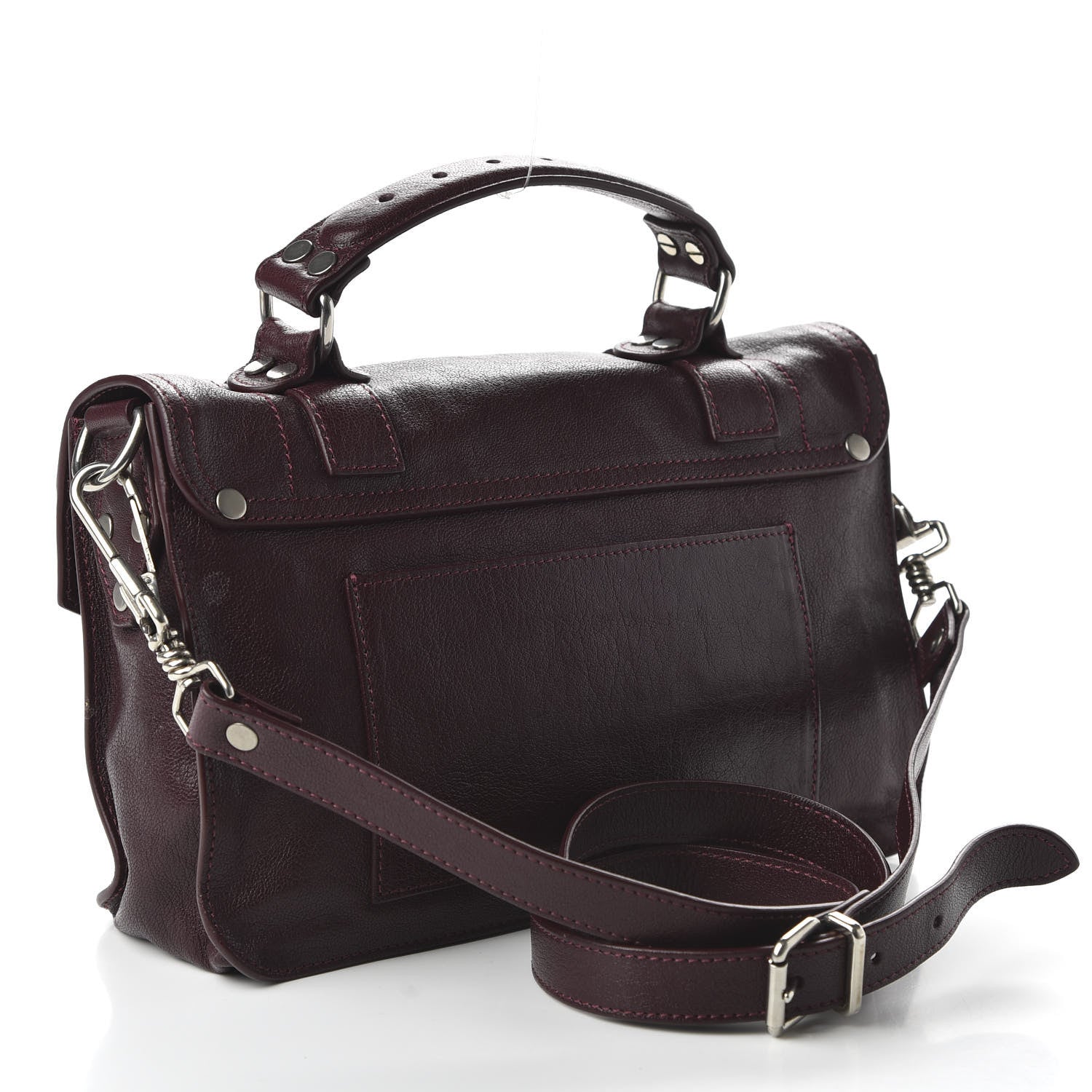 Proenza Schouler Lambskin Tiny PS1 Satchel Oxblood 3 of 9