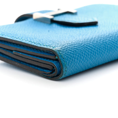 Hermes Epsom Mini Bearn Wallet Bleu Zellige 8 of 12