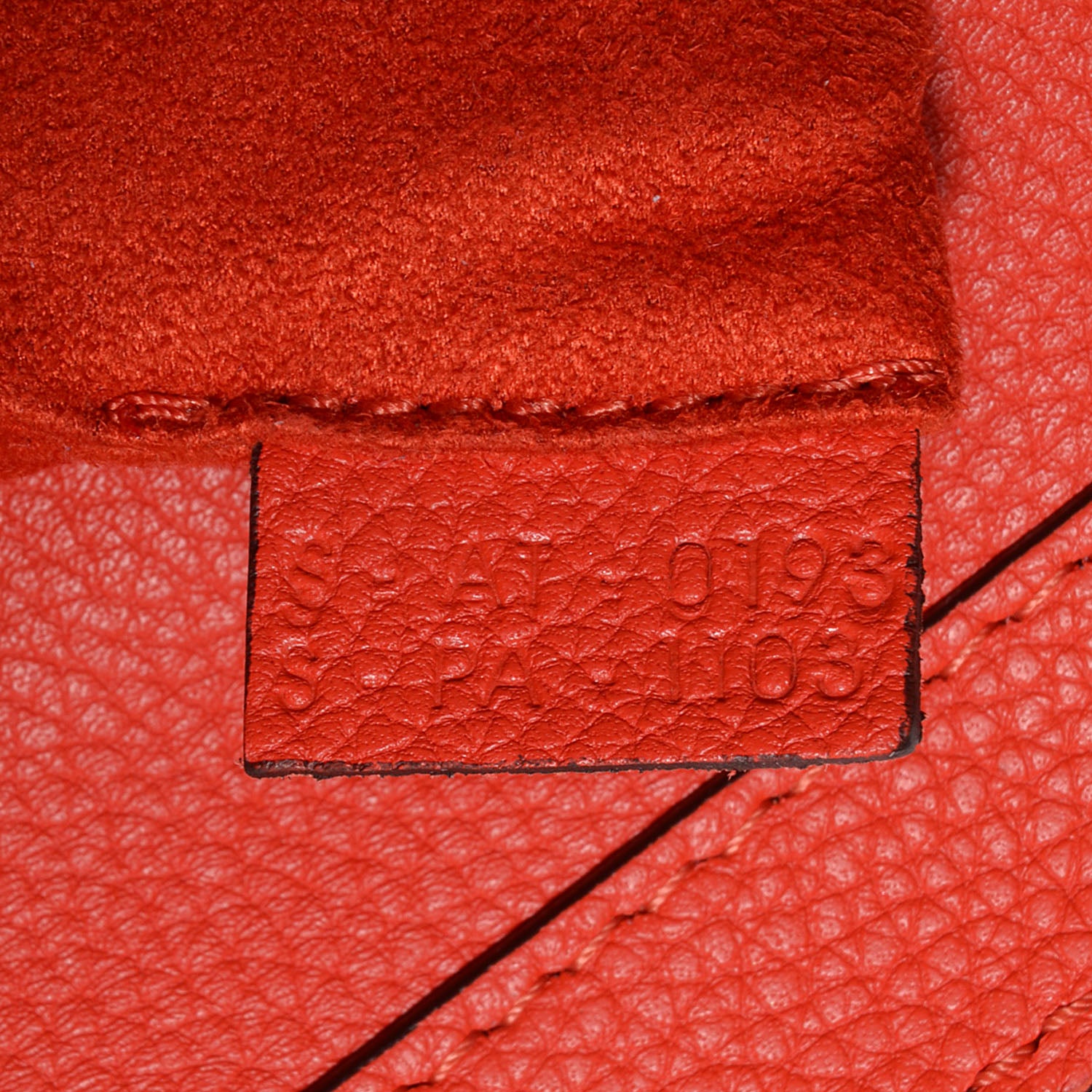 Celine Drummed Leather Micro Luggage Vermillion 6 of 8