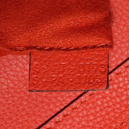 Celine Drummed Leather Micro Luggage Vermillion 6 of 8