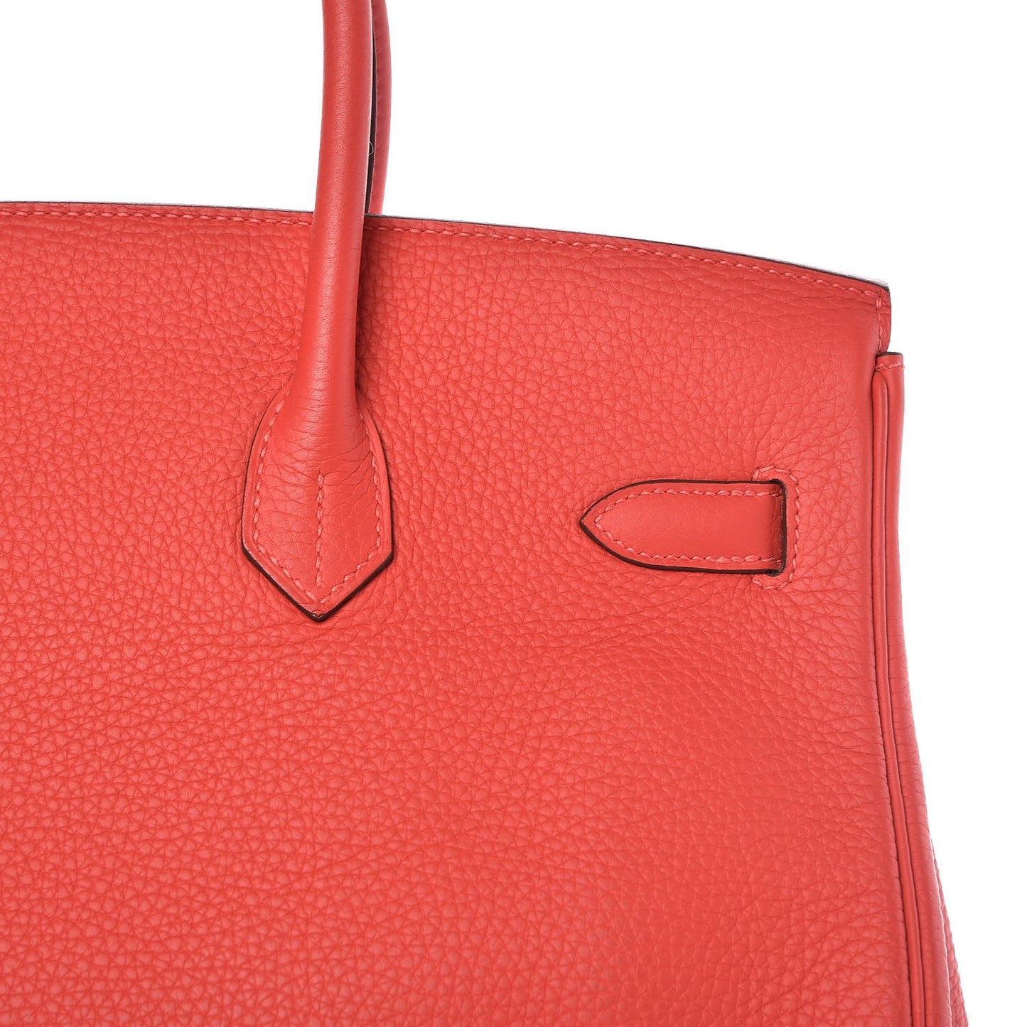 Togo Birkin 35 Rouge Pivoine