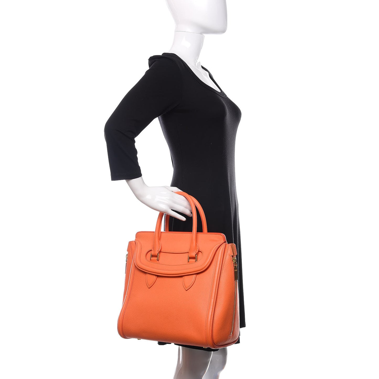 Calfskin Large Heroine Orange