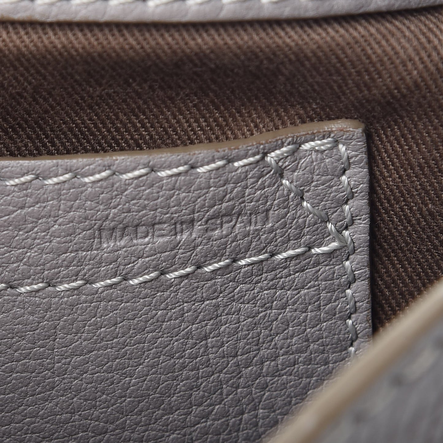 Calfskin Mini Marcie Round Crossbody Bag Cashmere Grey