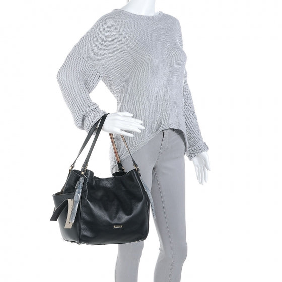 Lambskin Small Canterbury Tote Black