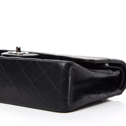 Chanel Lambskin Quilted Medium Double Flap Black 7 of 12