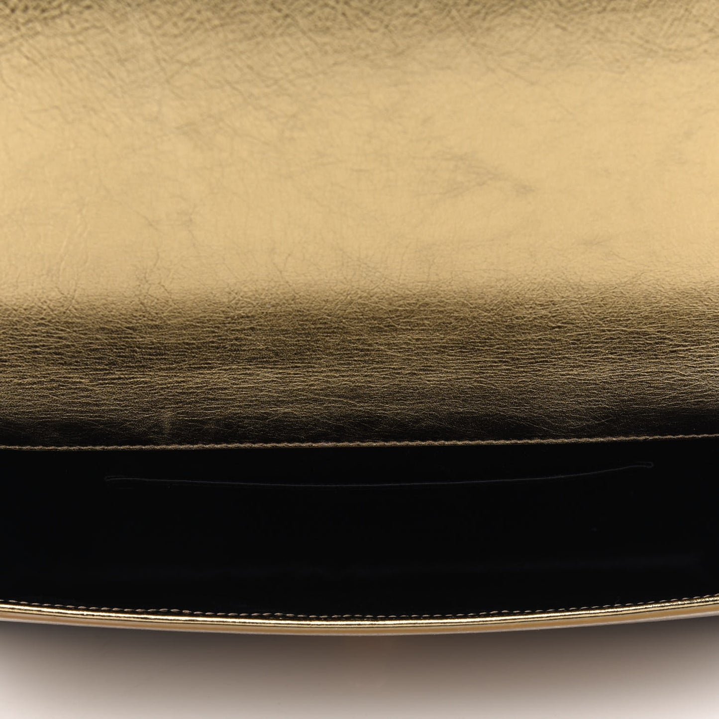 Metallic Calfskin Monogram Large Belle De Jour Clutch Gold
