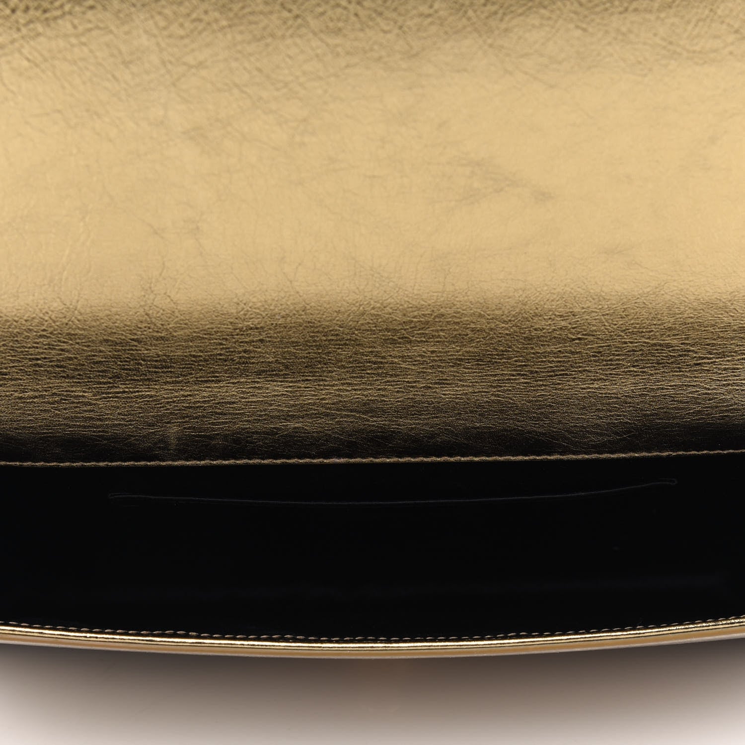 Saint Laurent Metallic Calfskin Monogram Large Belle De Jour Clutch Gold 5 of 19