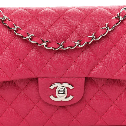 Chanel Caviar Quilted Small Double Flap Dark Pink 8 of 11