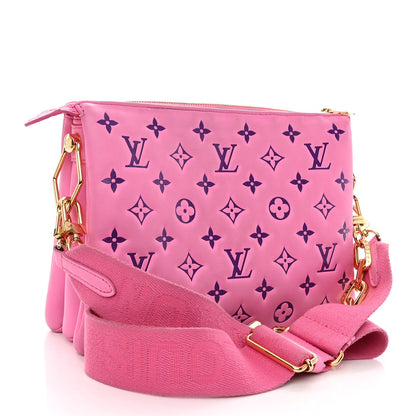 Louis Vuitton Lambskin Embossed Monogram Vuittamins Coussin PM Rose Violet 4 of 13