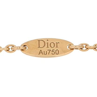 Christian Dior 18K Yellow Gold Diamond Black Onyx Mother of Pearl Rose Celeste Bracelet 4 of 5