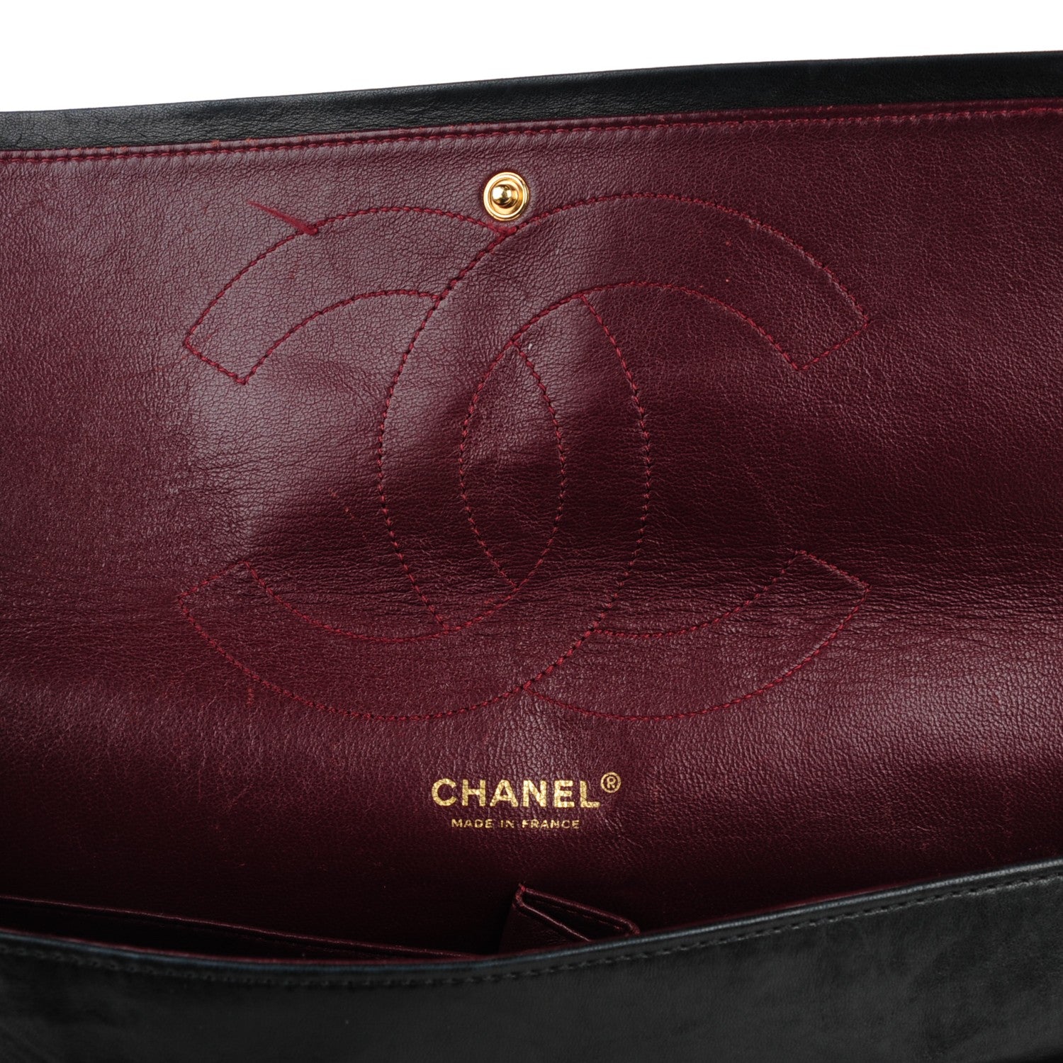 Chanel Distressed Patent Quilted 2.55 Reissue 228 Flap Black 9 of 12