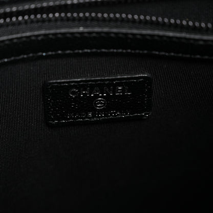 Chanel Iridescent Caviar Quilted Medium Cosmetic Case Black 6 of 9
