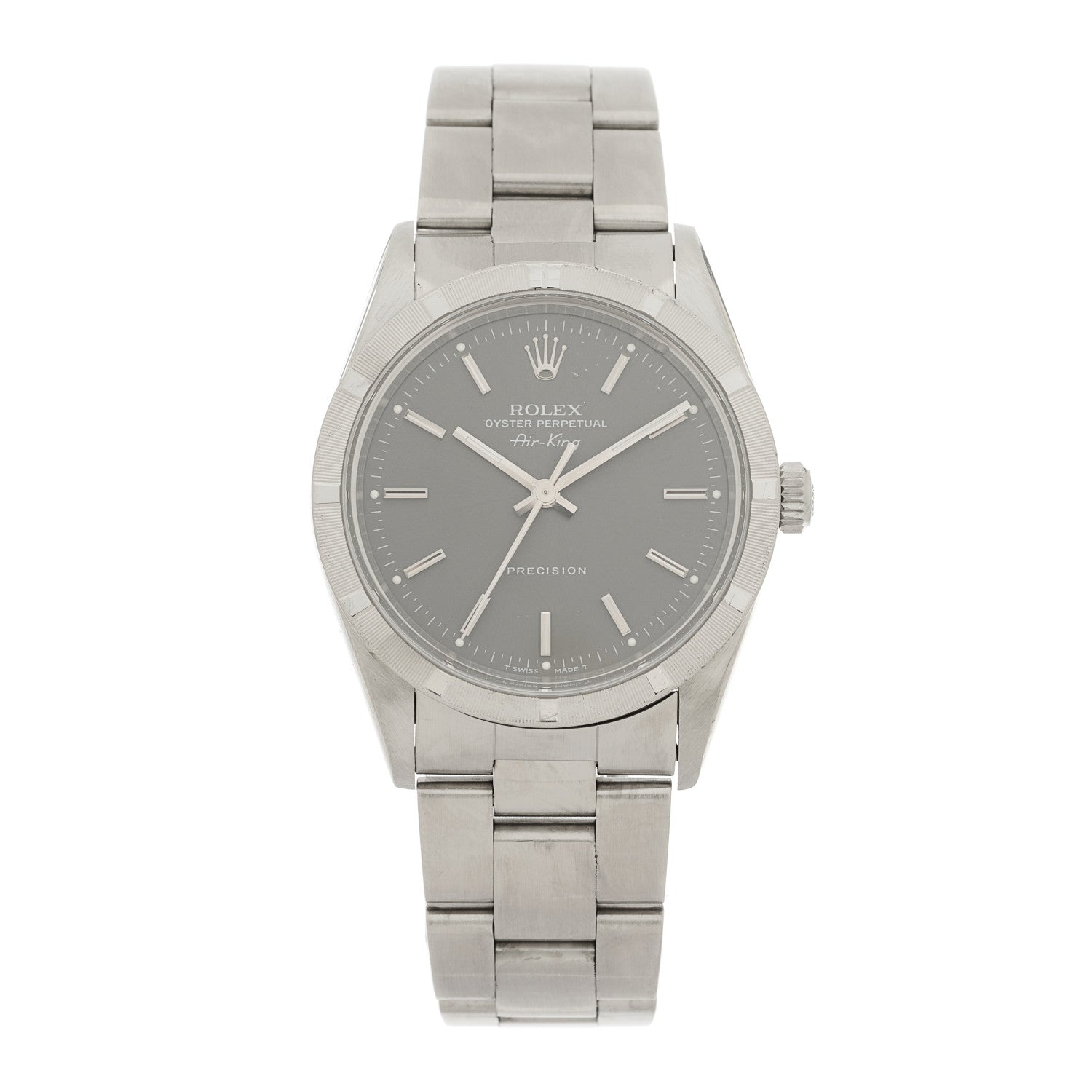 Rolex Stainless Steel 34mm Oyster Perpetual Air-King Precision Watch Grey 14010 1 of 4
