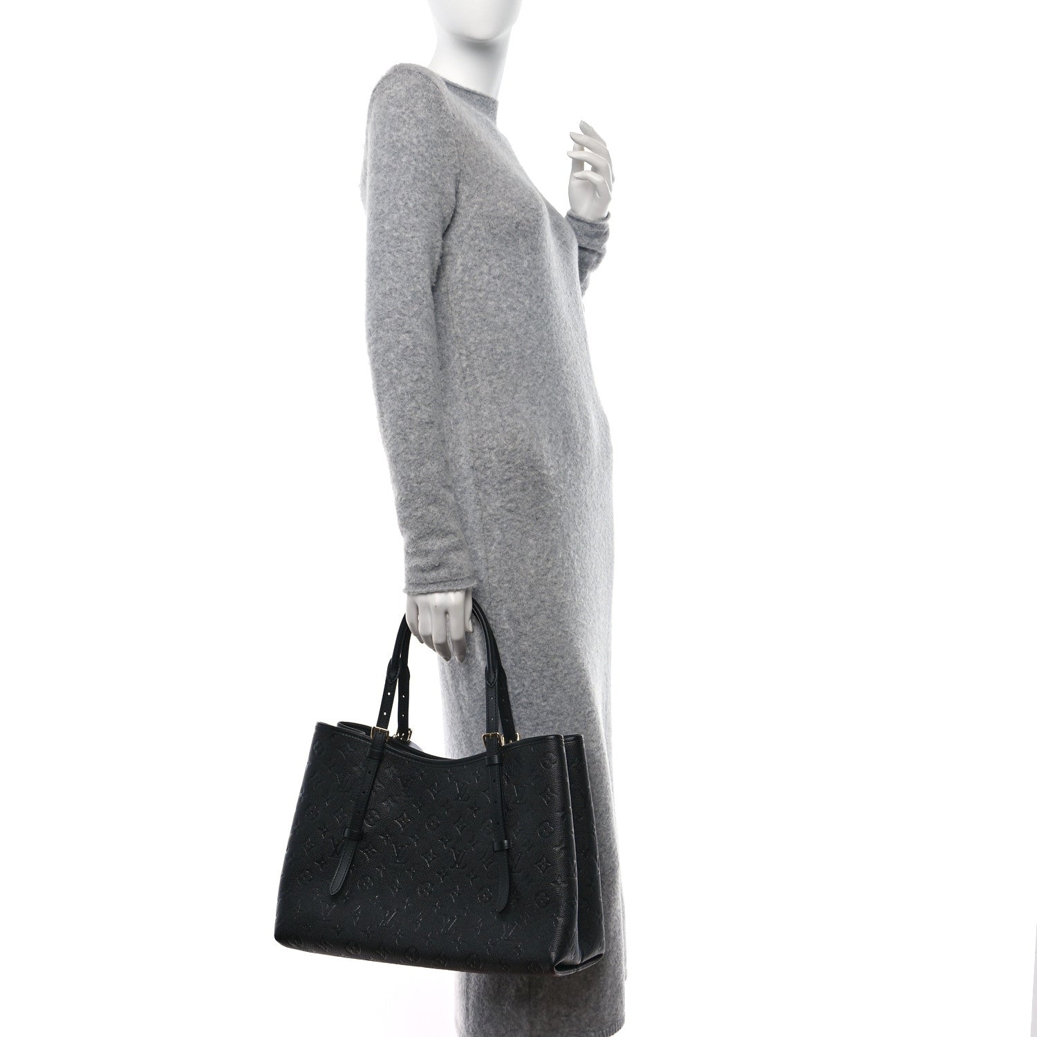 Louis Vuitton LOUIS VUITTON Empreinte Babylone Tote MM Black 3 of 11