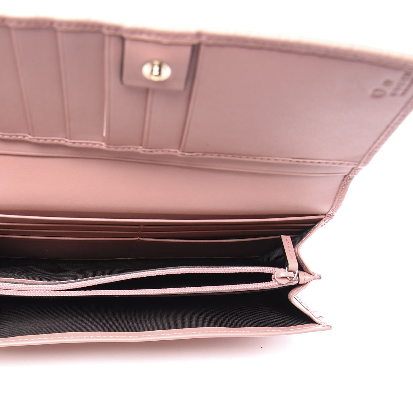 Soft Microguccissima Continental Wallet Soft Pink