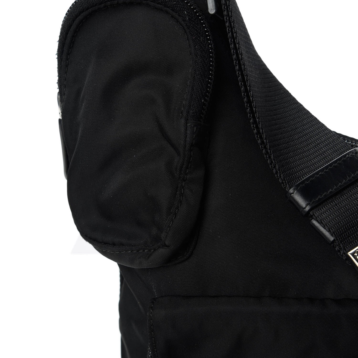 Prada Nylon Tessuto Vela Messenger Bag Black 10 of 12