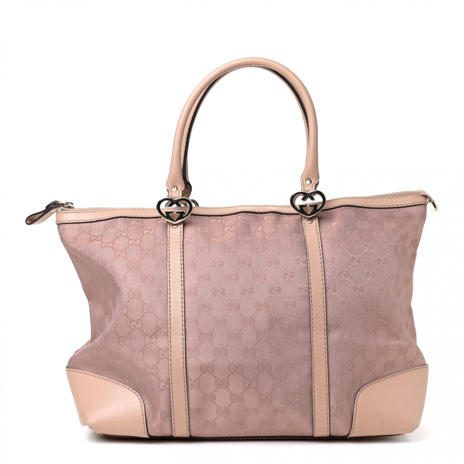 Gucci Monogram Lovely Heart Tote Pink 1 of 10