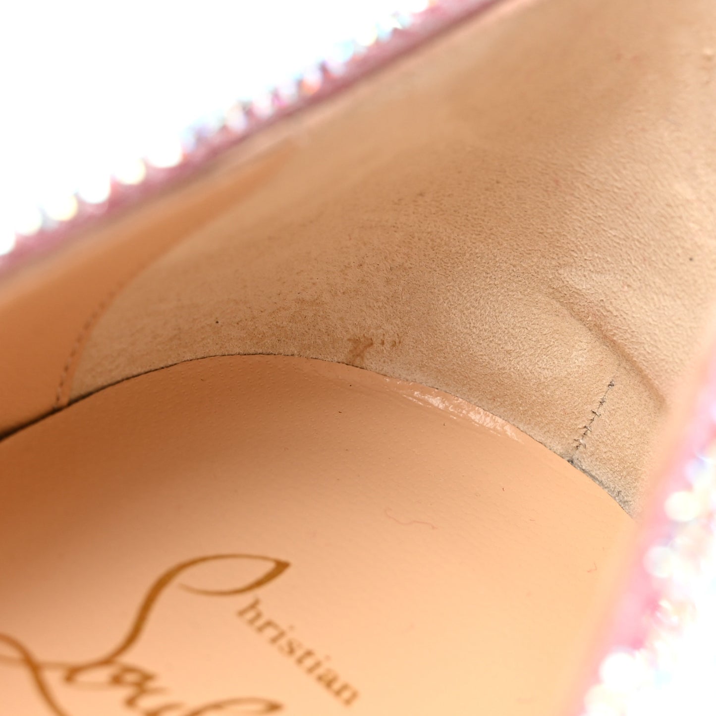 Suede Metal Pigalle Follies Strass Flats 40.5 Version Aurore Borea