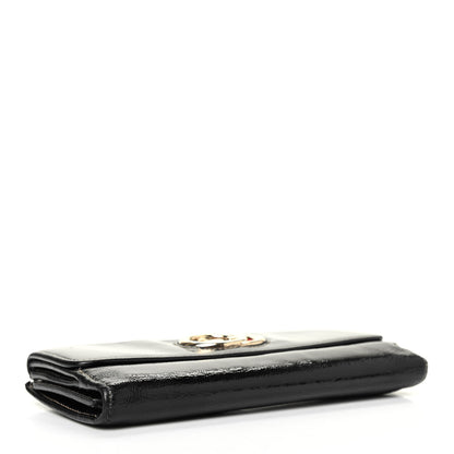 Gucci Patent Britt Continental Wallet Black 3 of 4
