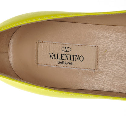 Valentino Garavani Matte Calfskin Rockstud New Plain 100mm Pumps 37 Yellow 7 of 13