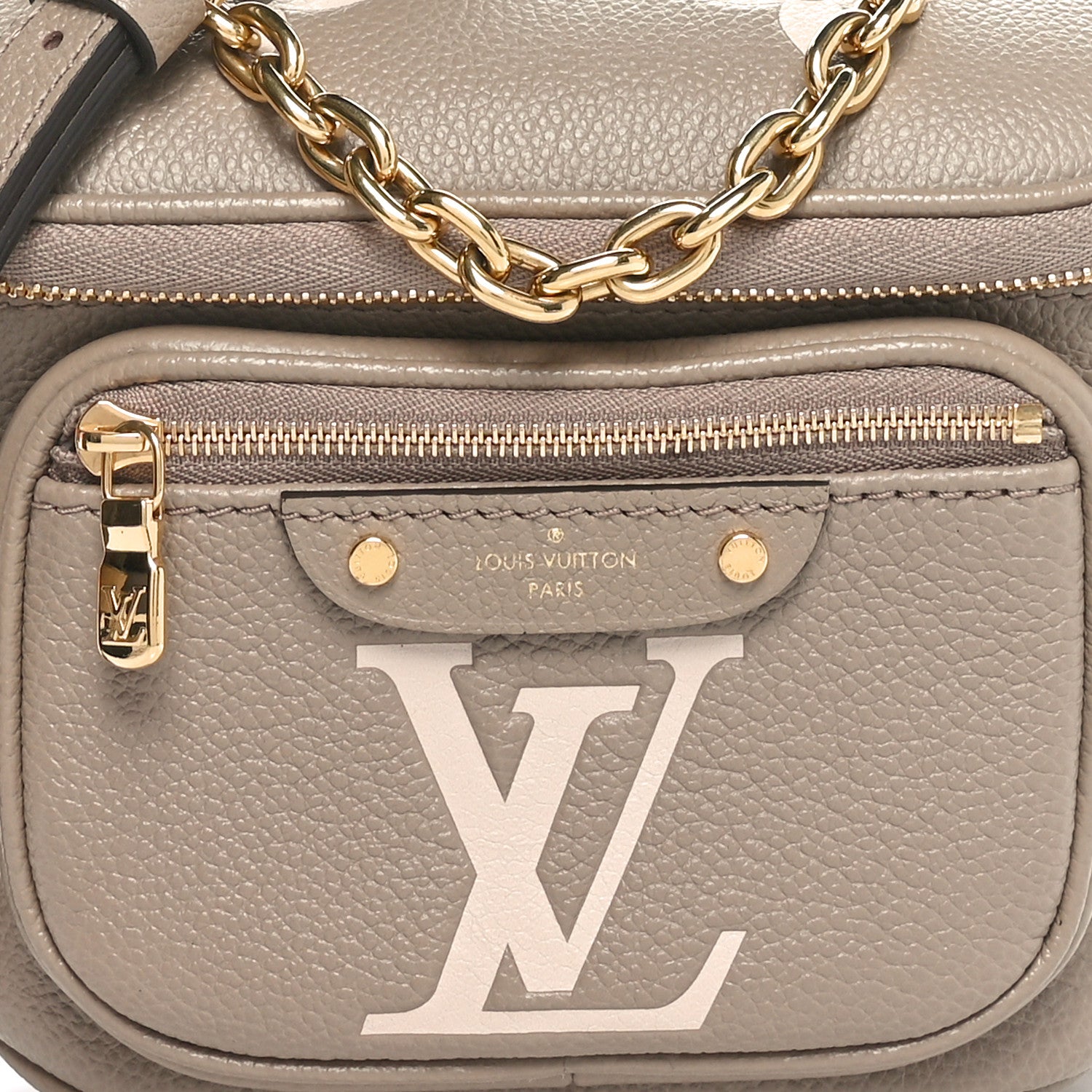 Louis Vuitton Empreinte Monogram Giant Mini Bumbag Tourterelle Cream 7 of 9