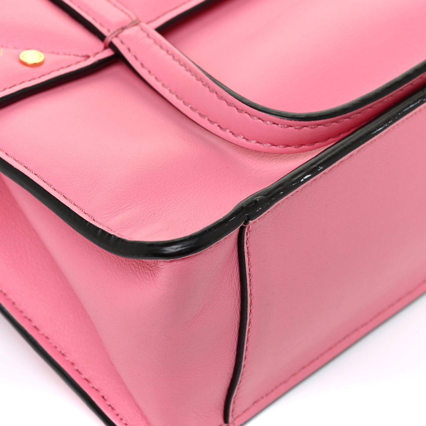 Vitello Grace Matte Small Flip Tote Pink