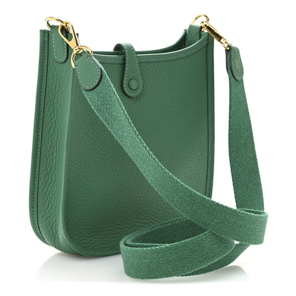Hermes Taurillon Clemence Evelyne TPM Vert Vertigo 3 of 11