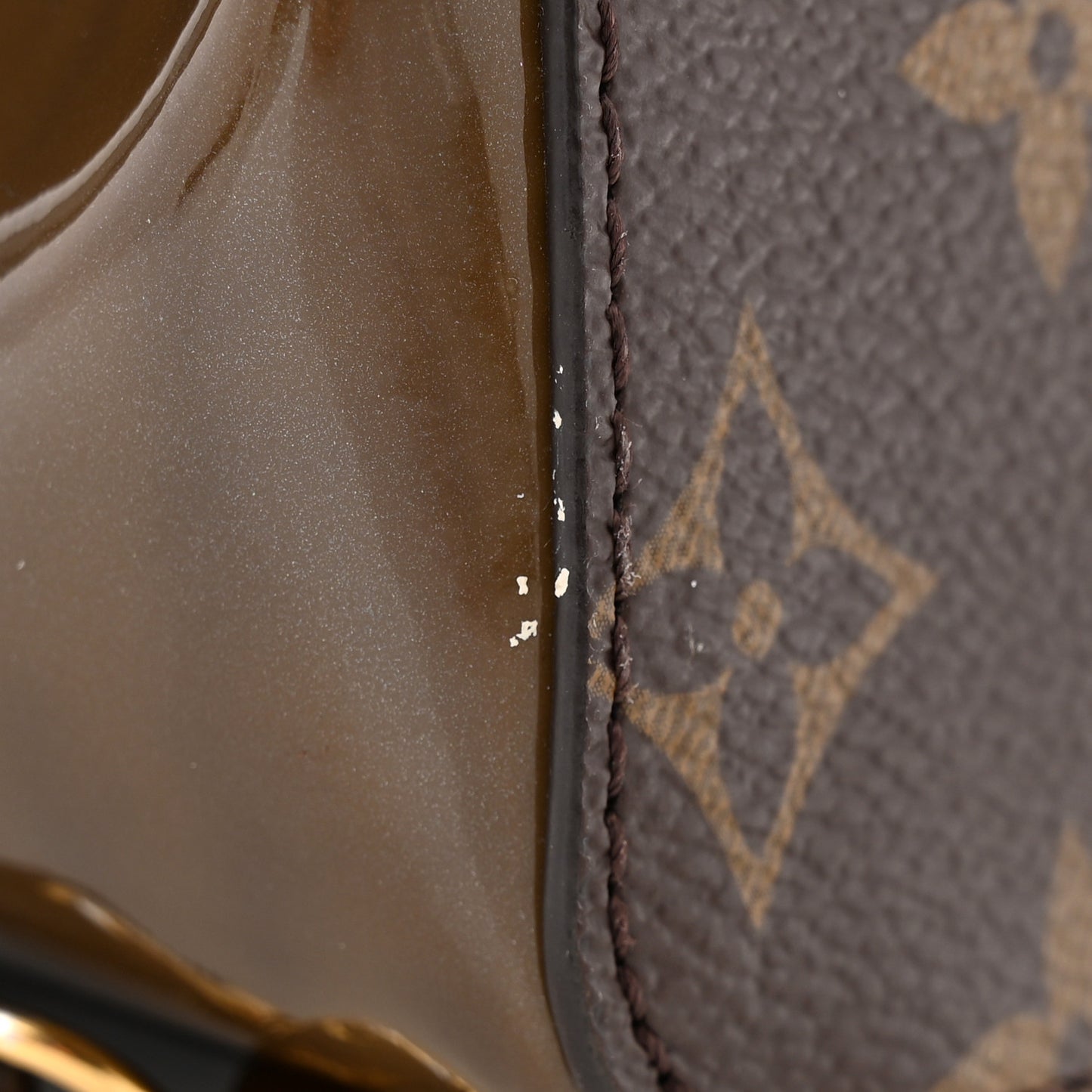 Patent Monogram Hot Springs Backpack Vert Bronze