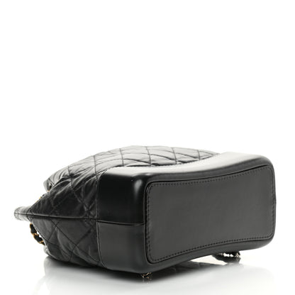 Chanel Aged Calfskin Quilted Small Gabrielle Backpack Black 4 of 13