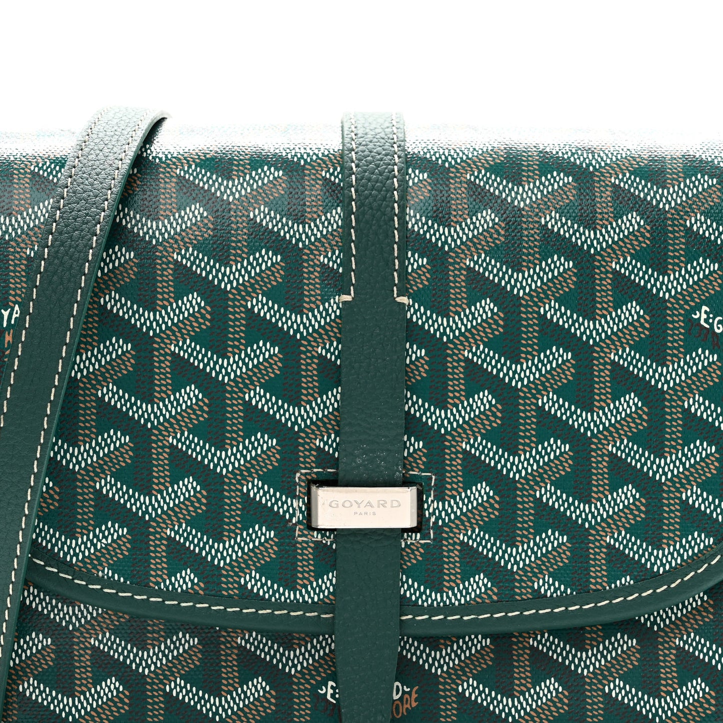 Goyardine Belvedere II PM Messenger Bag Green