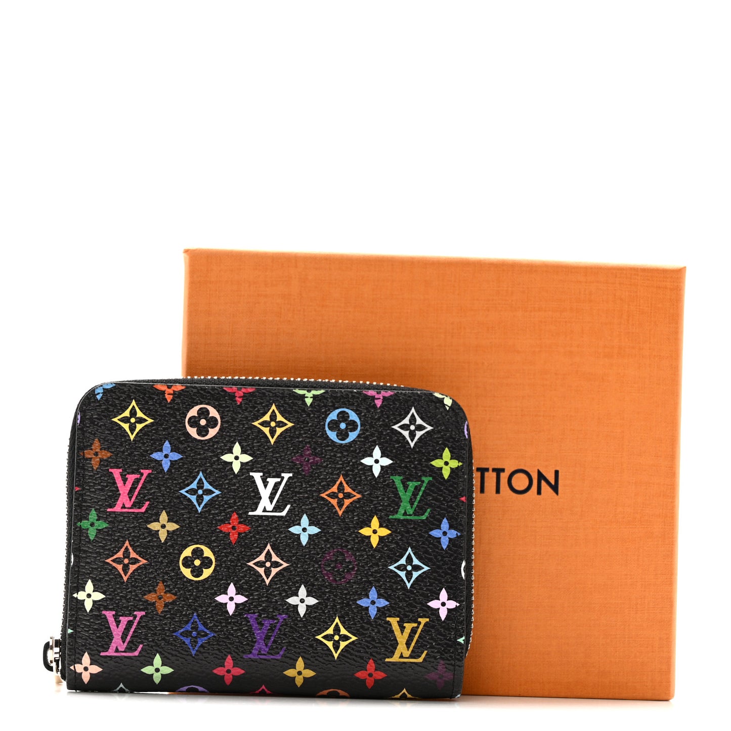 LV x TM Monogram Multicolor Zippy Coin Purse Black