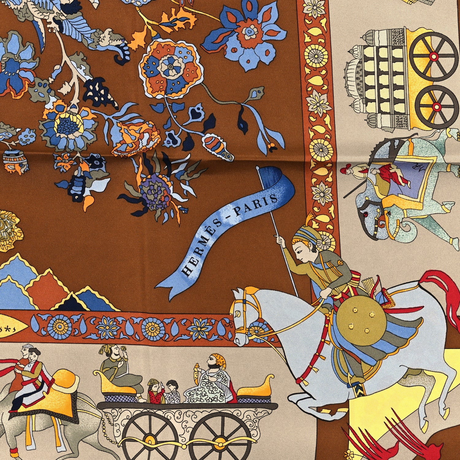 Hermes Silk Fantaisies Indiennes Scarf 90 2 of 4