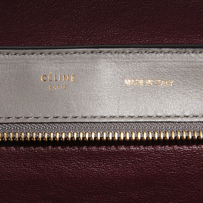 Celine Nubuck Crocodile Embossed Medium Trapeze Grey 7 of 10