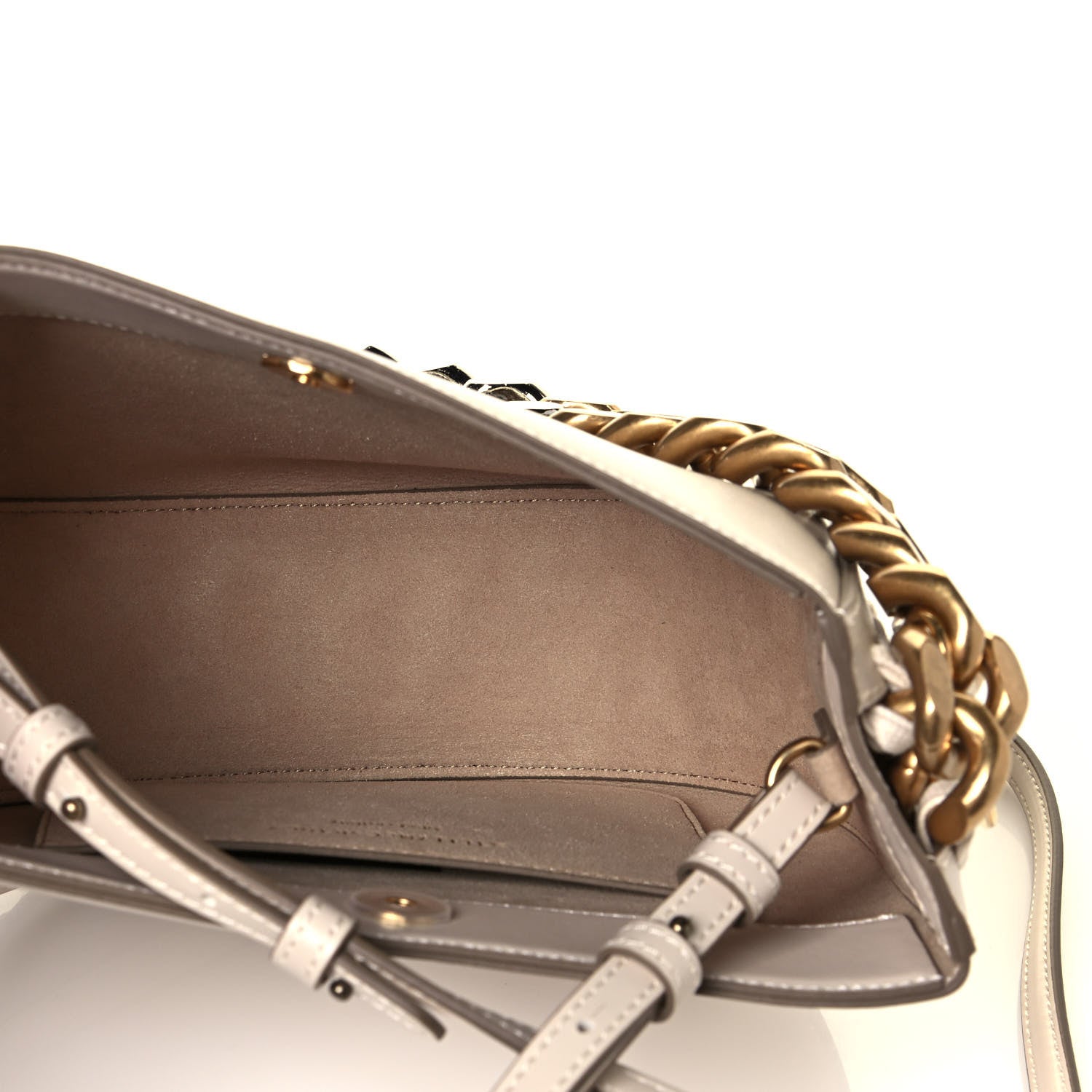 Stella McCartney Eco Alter Nappa Medium Frayme Shoulder Bag Pure White 5 of 12