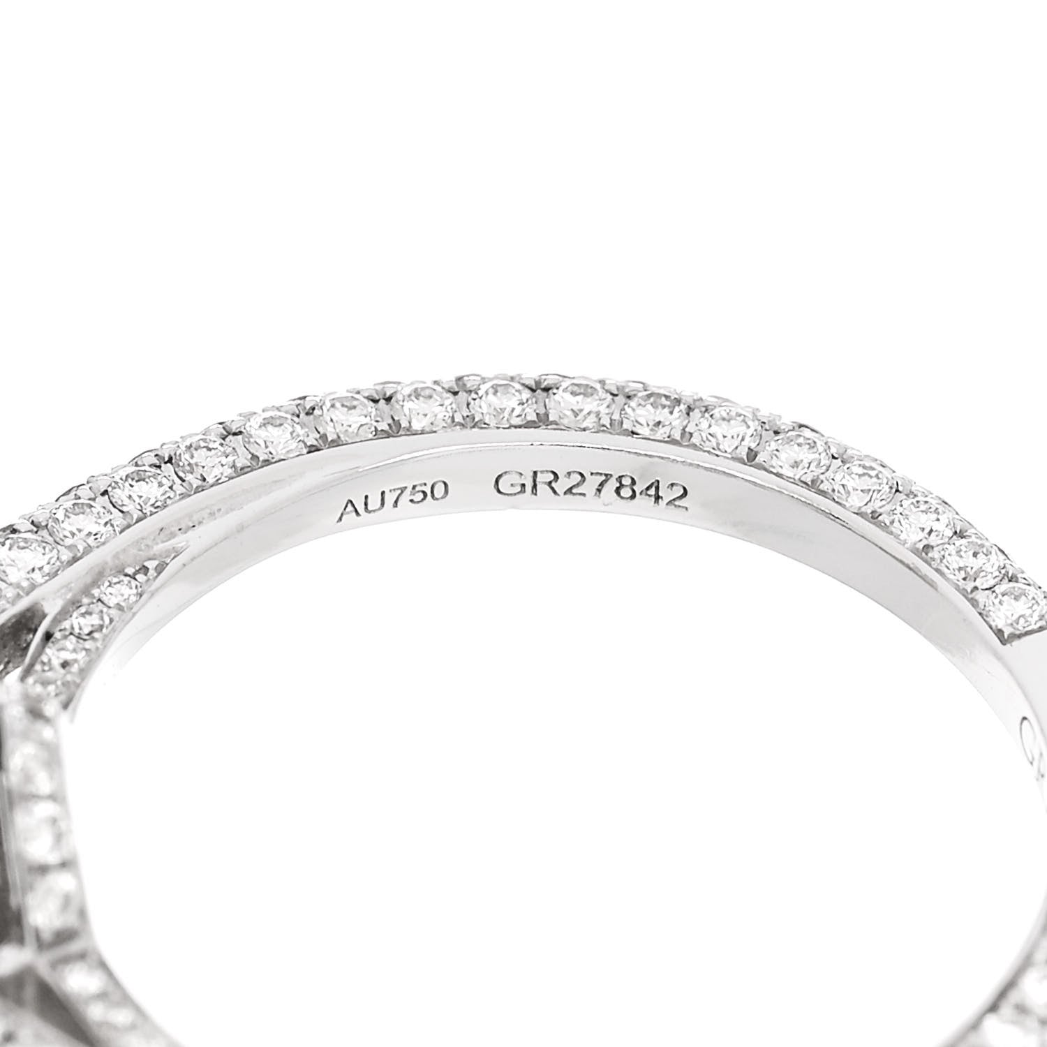 Graff 18K White Gold Diamond .50ct Constellation Round Engagement Ring 51 5.75 5 of 7